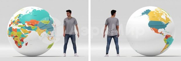 Мяч глобус-планета Мяч глобус-планета