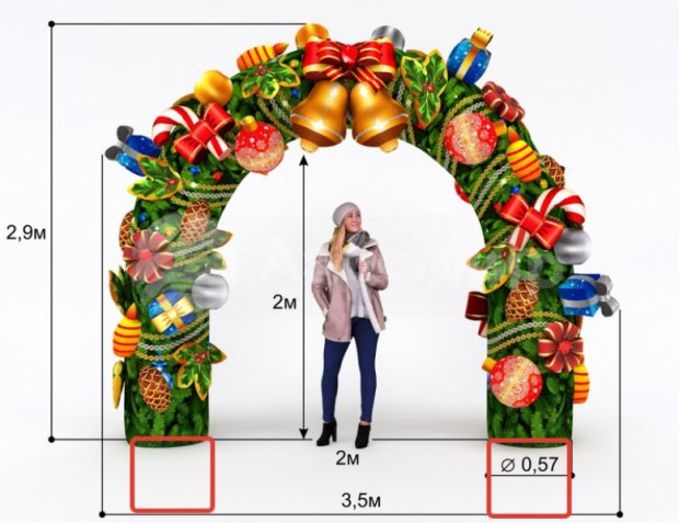 Новогодняя арка Эксклюзив Новогодняя арка Эксклюзив