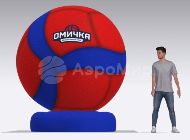 Футбольный мяч на опоре Футбольный мяч на опоре