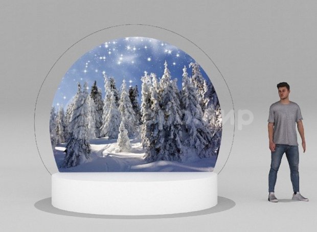 Баннер полноцвет для Чудо-шара Ø3 м Баннер полноцвет для Чудо-шара Ø3 м