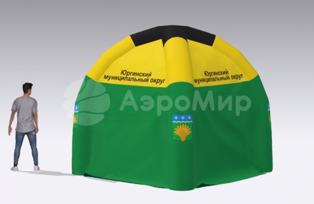 Надувная палатка Лайт — с нанесением печати Надувная палатка Лайт — с нанесением печати