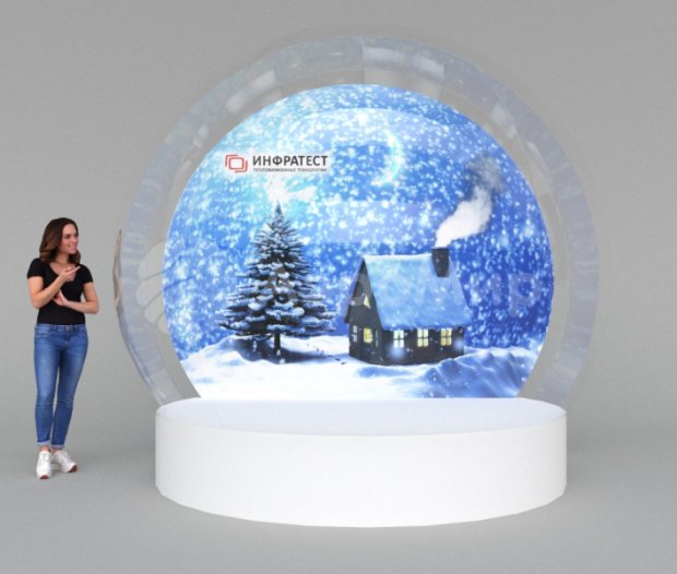 Баннер полноцвет для Чудо-шара Ø3 м Баннер полноцвет для Чудо-шара Ø3 м