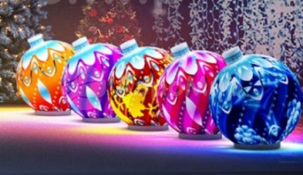 Ёлочный новогодний шар с подсветкой Ёлочный новогодний шар с подсветкой