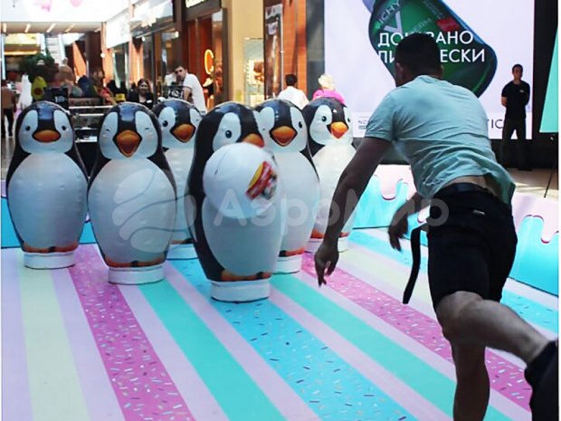 Большие кегли с мячом Большие кегли с мячом