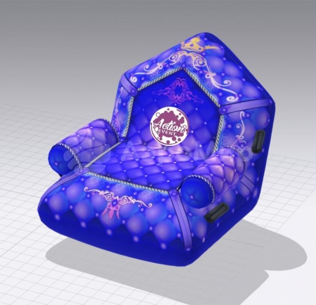 Надувные сани-трон Надувные сани-трон