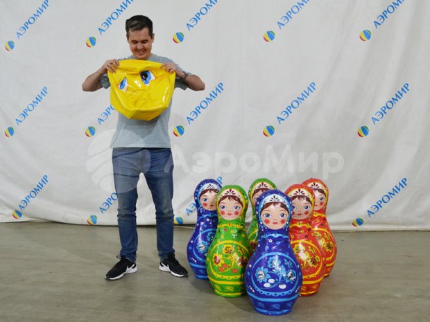 Мягкие кегли с мячом Мягкие кегли с мячом