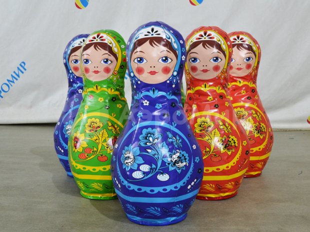 Мягкие кегли с мячом Мягкие кегли с мячом