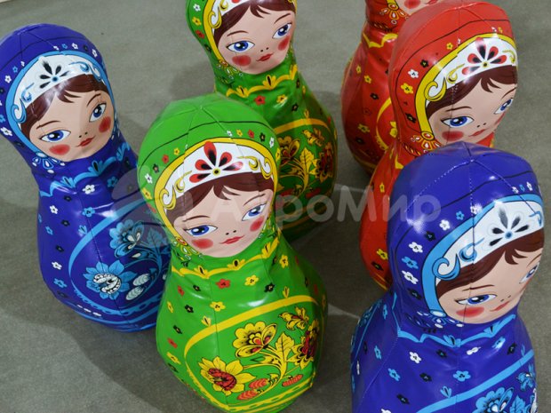 Мягкие кегли с мячом Мягкие кегли с мячом