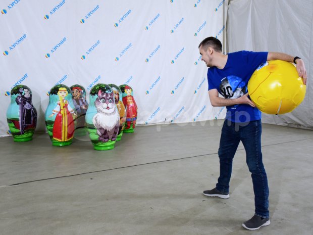 Большие кегли с мячом Большие кегли с мячом