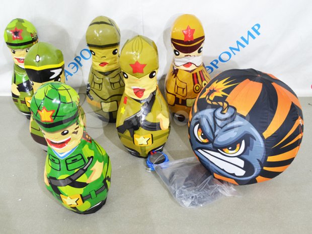 Мягкие кегли с мячом Мягкие кегли с мячом