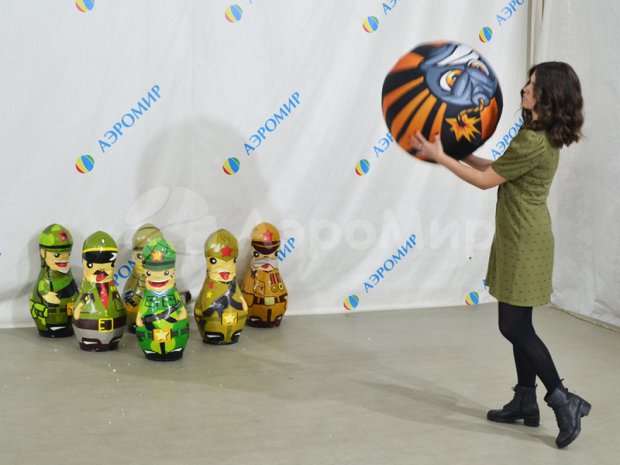 Мягкие кегли с мячом Мягкие кегли с мячом