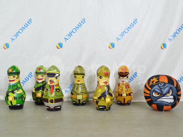 Мягкие кегли с мячом Мягкие кегли с мячом