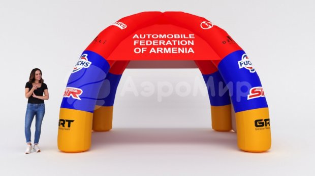 Надувная палатка Лайт — с нанесением печати Надувная палатка Лайт — с нанесением печати