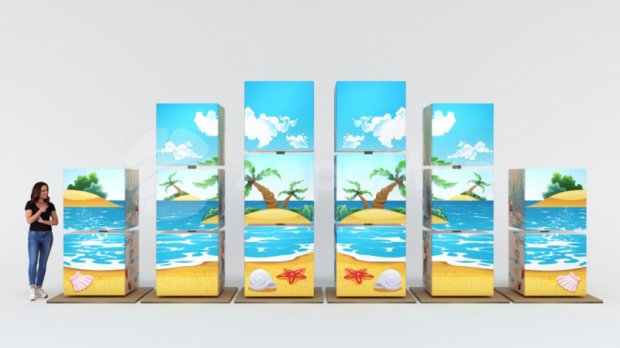 Вращающиеся кубики на опоре Вращающиеся кубики на опоре