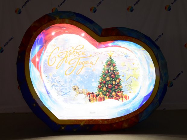 Надувная фотозона Сердце Надувная фотозона Сердце