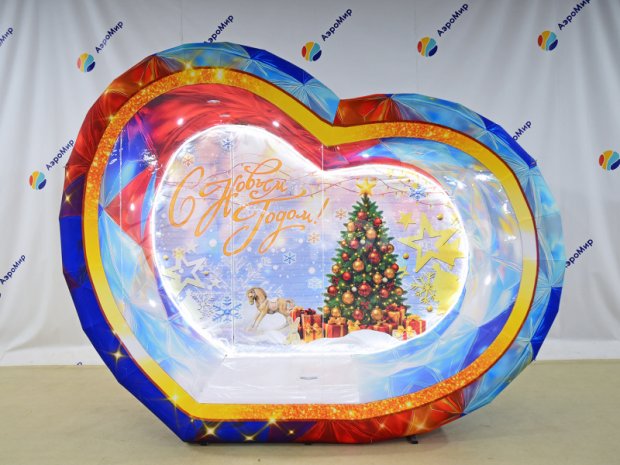 Надувная фотозона Сердце Надувная фотозона Сердце