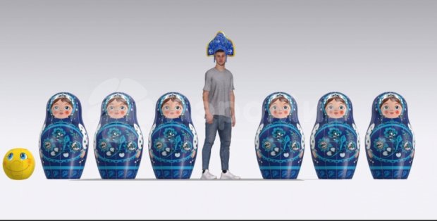 Большие кегли с мячом Большие кегли с мячом