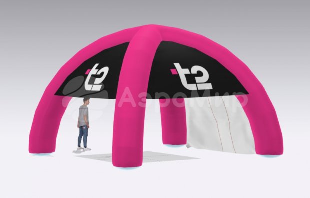 Надувная палатка Лайт — с нанесением печати Надувная палатка Лайт — с нанесением печати