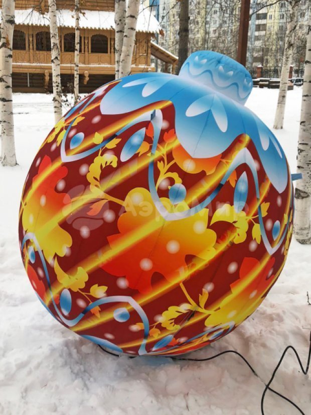 Ёлочный новогодний шар с подсветкой Ёлочный новогодний шар с подсветкой