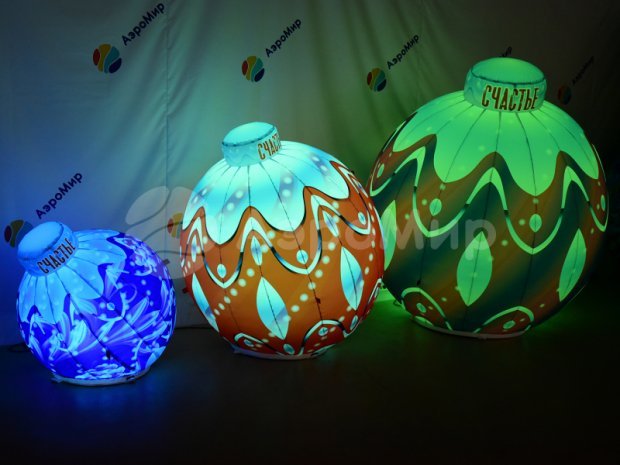 Ёлочный новогодний шар с подсветкой Ёлочный новогодний шар с подсветкой