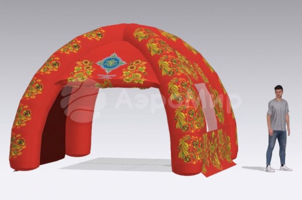 Надувная палатка Лайт — с нанесением печати Надувная палатка Лайт — с нанесением печати