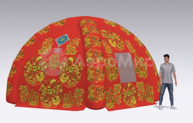 Надувная палатка Лайт — с нанесением печати Надувная палатка Лайт — с нанесением печати