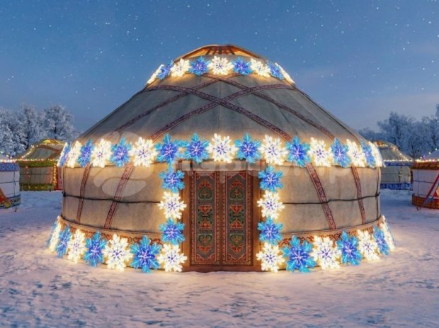 Гирлянда Снежинки 1 Гирлянда Снежинки 1