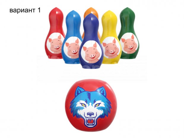 Мягкие кегли с мячом Мягкие кегли с мячом