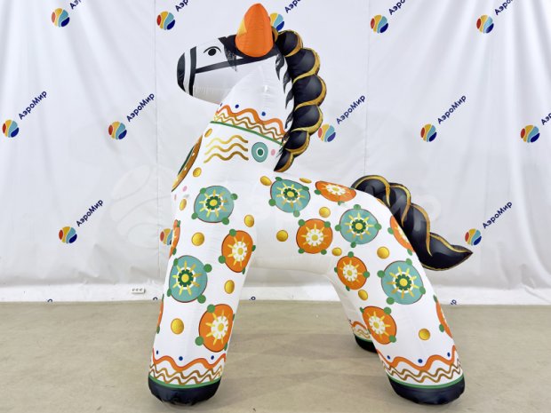 Конь, дымковская игрушка Конь, дымковская игрушка