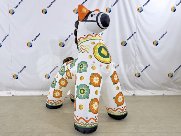 Конь, дымковская игрушка Конь, дымковская игрушка