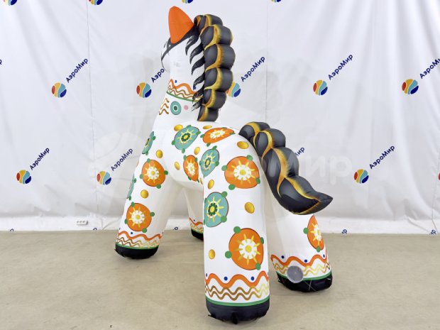 Конь, дымковская игрушка Конь, дымковская игрушка