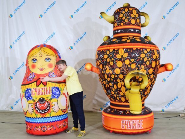 Самовар с чайником  Самовар с чайником