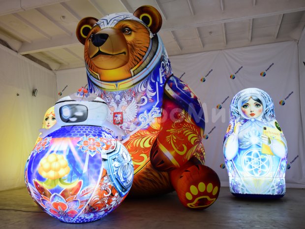 Надувной робот кругляш Надувной робот кругляш