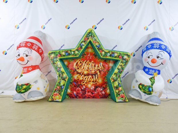 Снеговик с ёлкой Снеговик с ёлкой