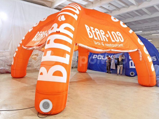 Надувная палатка Лайт — с нанесением печати Надувная палатка Лайт — с нанесением печати