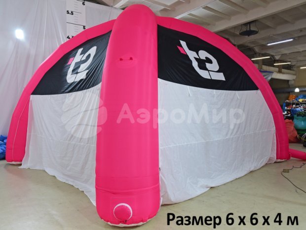 Надувная палатка Лайт — с нанесением печати Надувная палатка Лайт — с нанесением печати