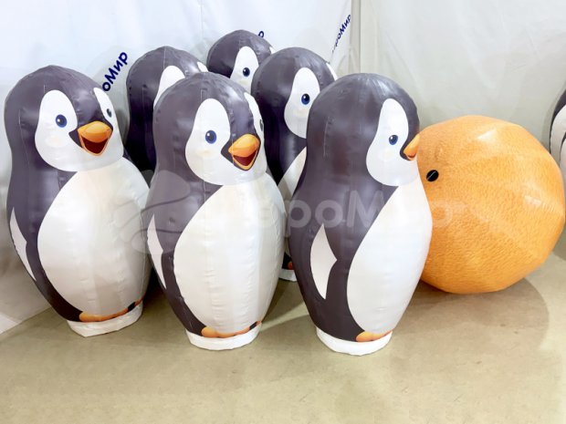 Большие кегли с мячом Большие кегли с мячом