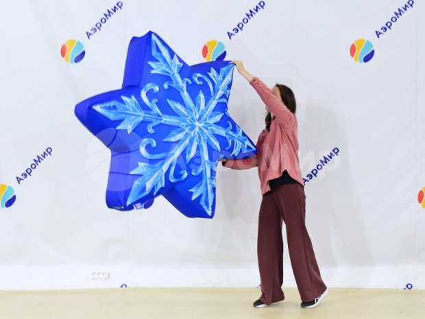 Снежинка-подушка Снежинка-подушка