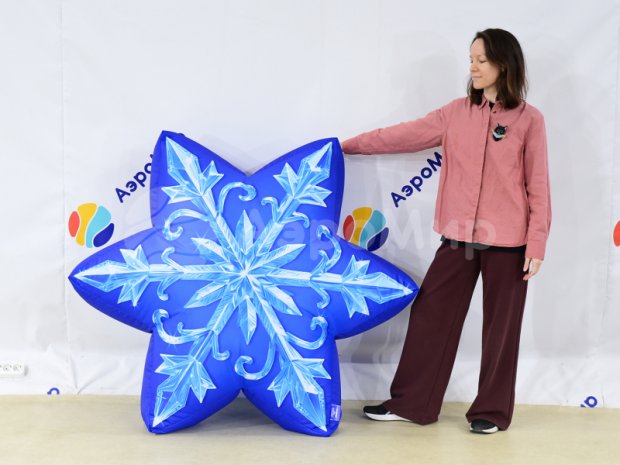 Снежинка-подушка Снежинка-подушка