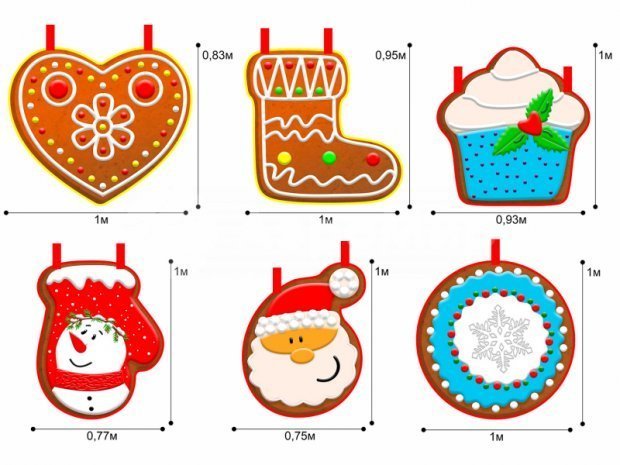 Уличные новогодние игрушки Уличные новогодние игрушки