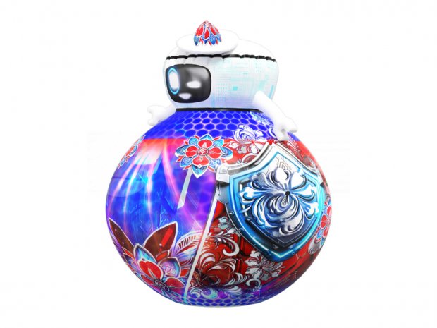 Надувной робот кругляш Надувной робот кругляш