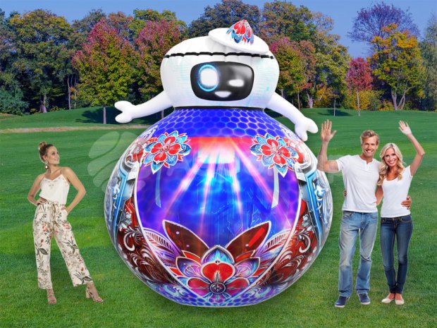 Надувной робот кругляш Надувной робот кругляш