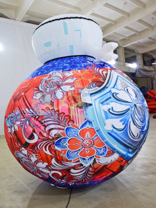 Надувной робот кругляш Надувной робот кругляш