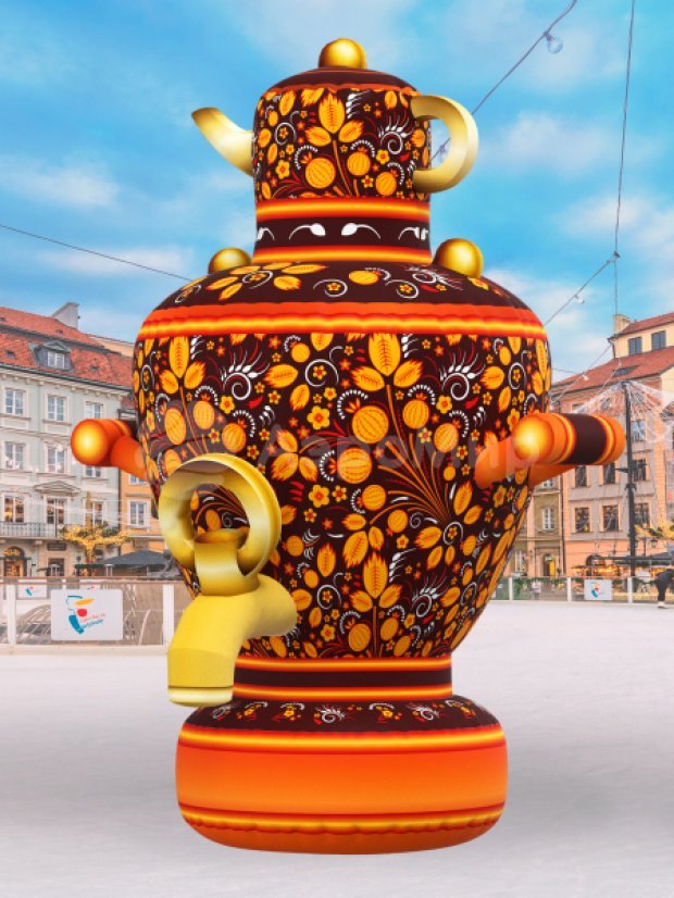 Самовар с чайником  Самовар с чайником