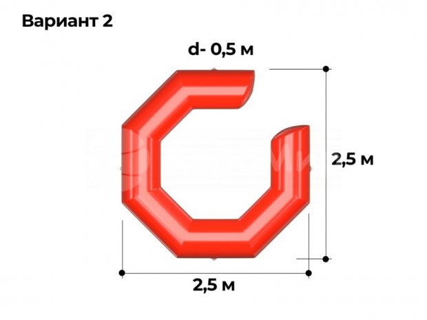 Надувная скамейка Кольцо Надувная скамейка Кольцо