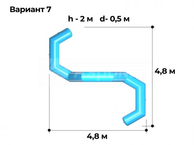 Надувная скамейка Трапеция Надувная скамейка Трапеция