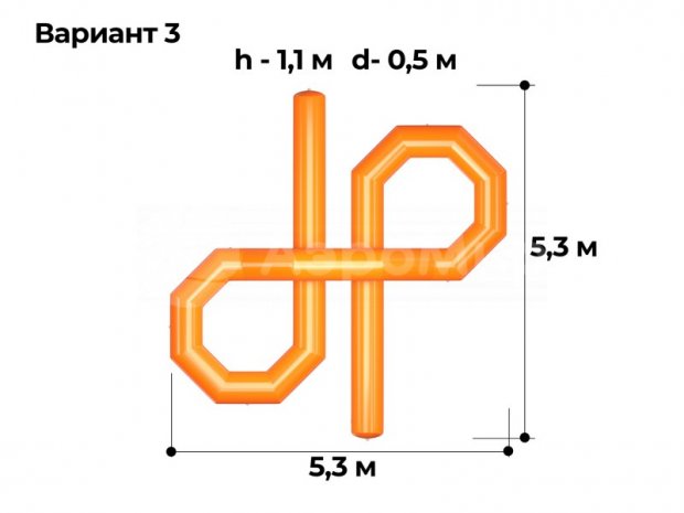 Надувная скамейка Узел Надувная скамейка Узел