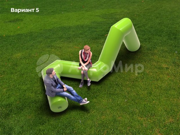 Надувная скамейка Змейка Надувная скамейка Змейка