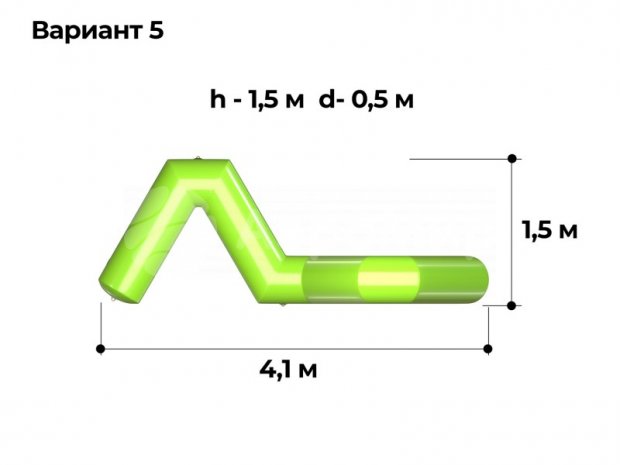 Надувная скамейка Змейка Надувная скамейка Змейка