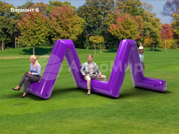 Надувная скамейка Зубцы Надувная скамейка Зубцы